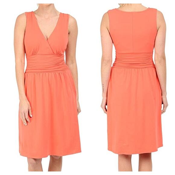 The North Face Heartwood Dress Surplice Sleeveless Pockets Empire Waist NWT - Picture 1 of 16